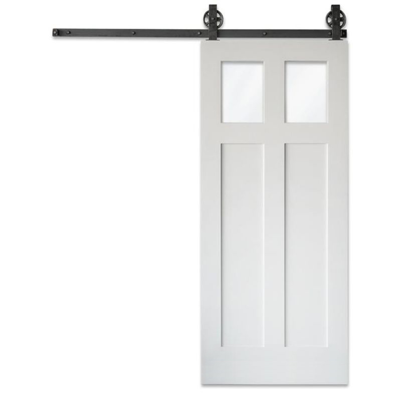 2 Panel Craftsman Barn Door Rustica